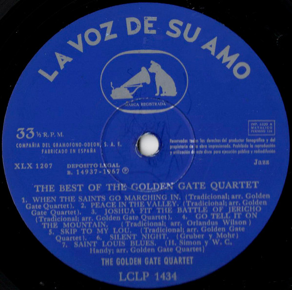 The Golden Gate Quartet, The Best Of The Golden Gate Quartet - LP