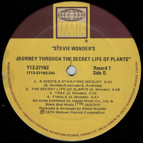 Stevie Wonder, Journey Through The Secret Life Of Plants - LP
