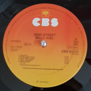 Billy Joel, 52nd Street - LP: imagen 4