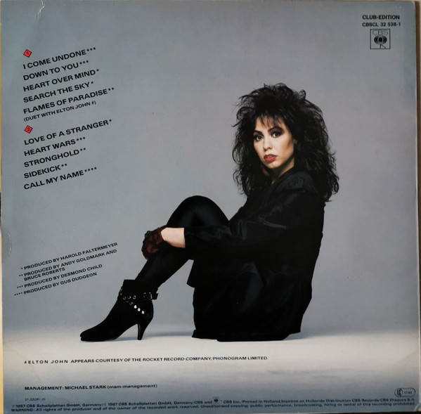 Jennifer Rush, Heart Over Mind - LP