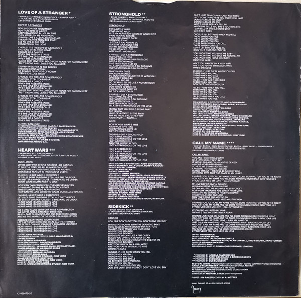 Jennifer Rush, Heart Over Mind - LP