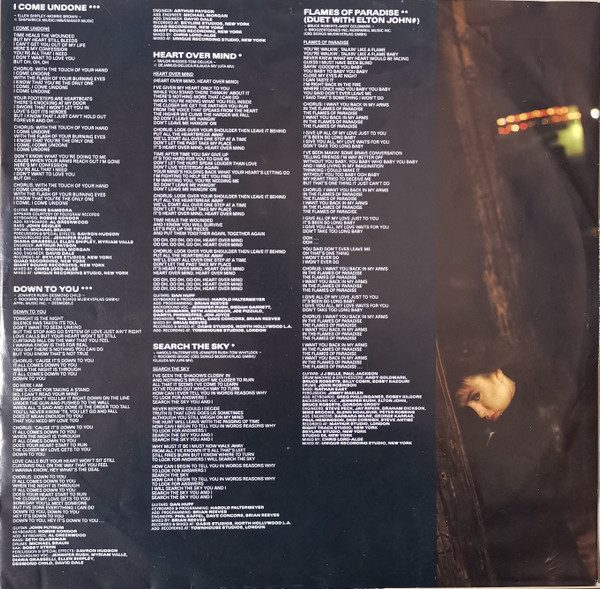 Jennifer Rush, Heart Over Mind - LP