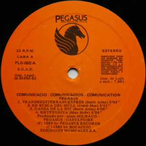 Pegasus, Comunicació Comunicación Comunication - LP: imagen 3