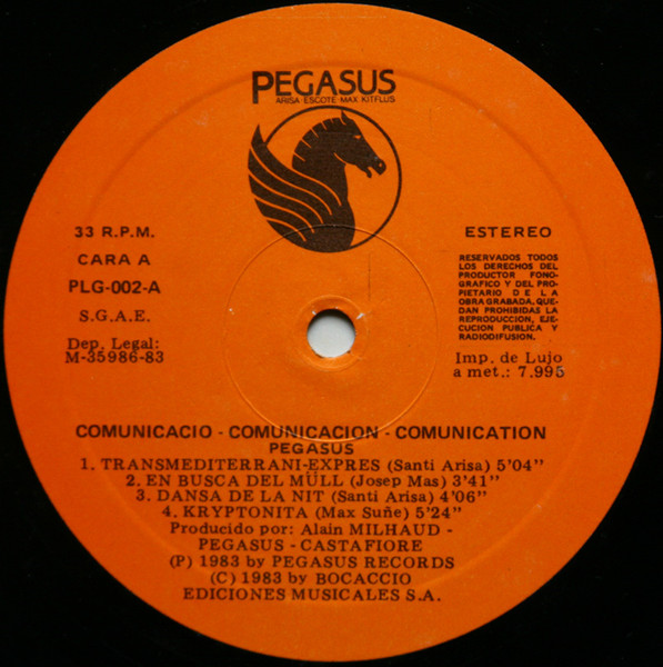Pegasus, Comunicació Comunicación Comunication - LP