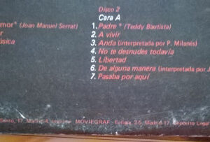 Luis Eduardo Aute, Entre Amigos - LP: imagen 15