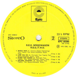 REO Speedwagon, R.E.O./T.W.O. - LP: imagen 4