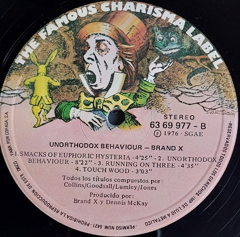 Brand X, Unorthodox Behaviour - LP