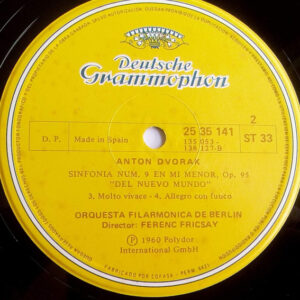 Antonín Dvořák, Berliner Philharmoniker, Ferenc Fricsay, Sinfonía No.9 "Del Nuevo Mundo" - LP: imagen 4