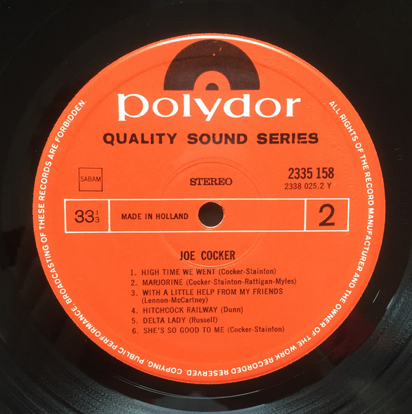Joe Cocker, Joe Cocker - LP
