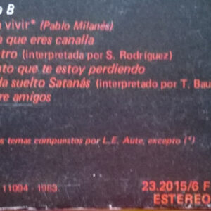 Luis Eduardo Aute, Entre Amigos - LP: imagen 14
