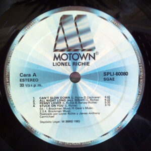 Lionel Richie, Can't Slow Down - LP: imagen 5