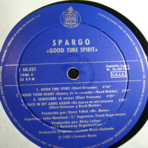Spargo, Good Time Spirit - LP: imagen 3