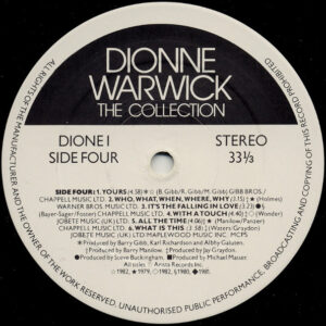Dionne Warwick, The Collection - LP: imagen 8
