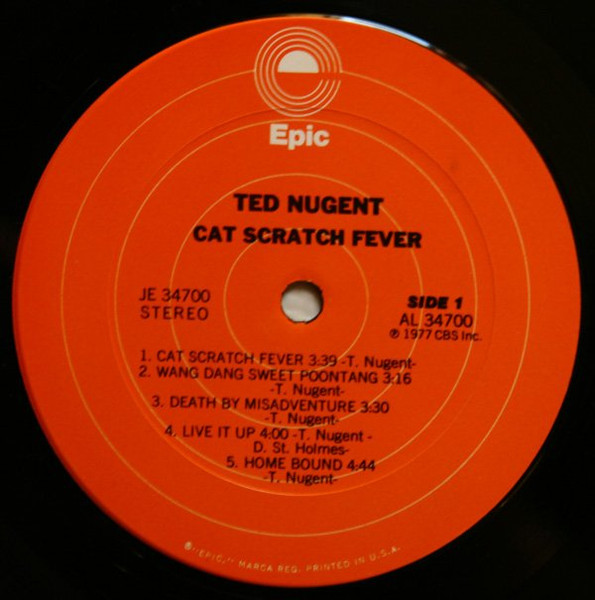 Ted Nugent, Cat Scratch Fever - LP