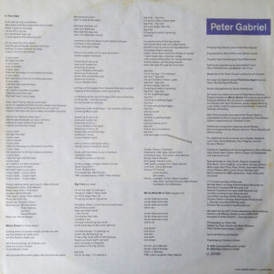 Peter Gabriel, So - LP: imagen 6