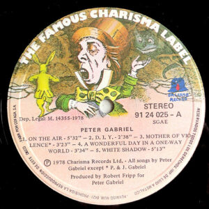 Peter Gabriel, Peter Gabriel - LP: imagen 3