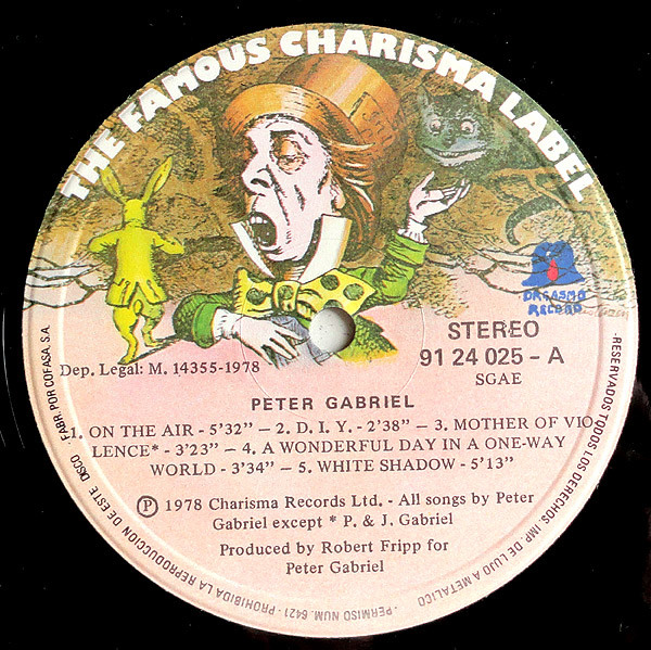 Peter Gabriel, Peter Gabriel - LP