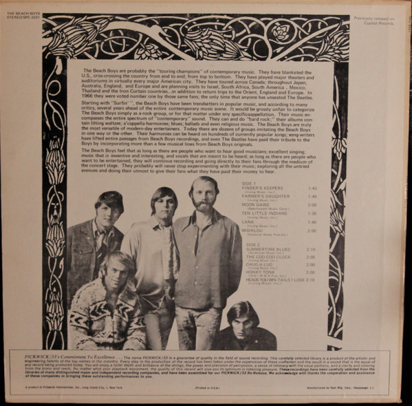 The Beach Boys, The Beach Boys - LP