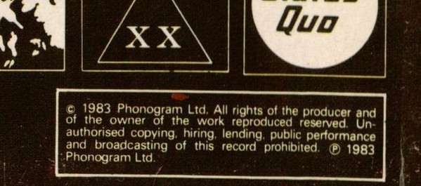 Status Quo, Back To Back - LP
