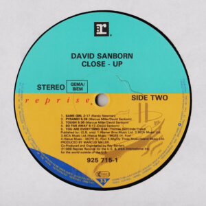 David Sanborn, Close-Up - LP: imagen 4