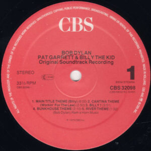 Bob Dylan, Pat Garrett & Billy The Kid - Original Soundtrack Recording - LP: imagen 3