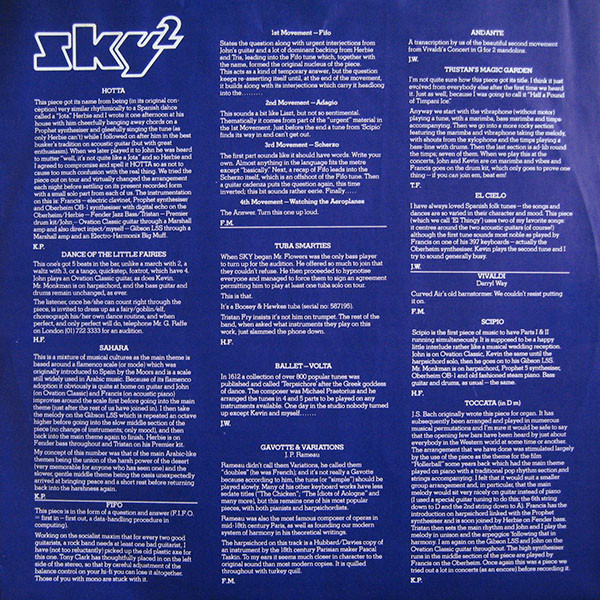 Sky, Sky 2 - LP Album Stereo