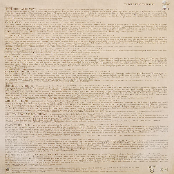 Carole King, Tapestry - LP