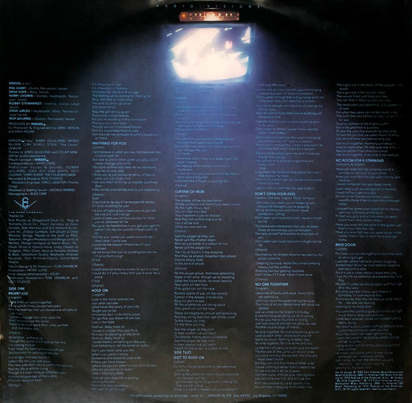 Kansas, Audio Visions - LP