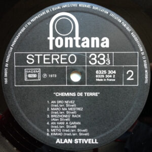 Alan Stivell, Chemins De Terre - LP: imagen 6