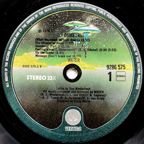 Water, Damburst - LP Album Stereo