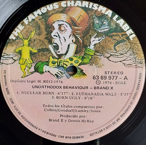Brand X, Unorthodox Behaviour - LP
