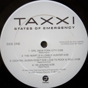 Taxxi, States Of Emergency - LP: imagen 3