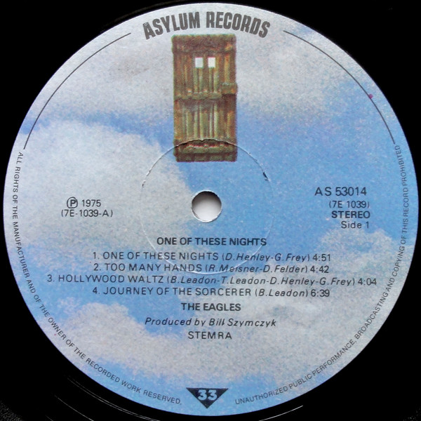 Eagles, One Of These Nights - LP