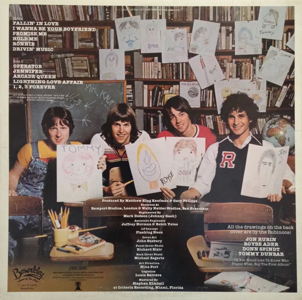 Vinilo: The Rubinoos, Back To The Drawing Board - LP