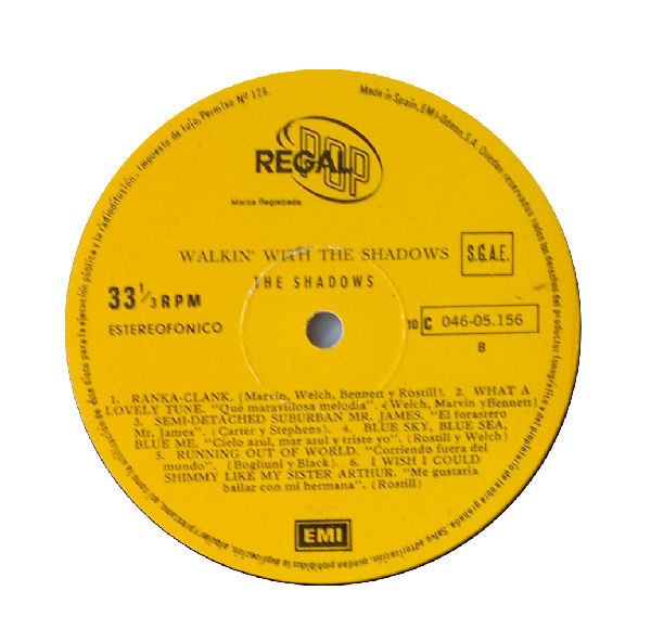 The Shadows, Walkin' With The Shadows - LP