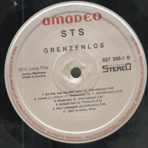 STS, Grenzenlos - LP Album Stereo: imagen 4