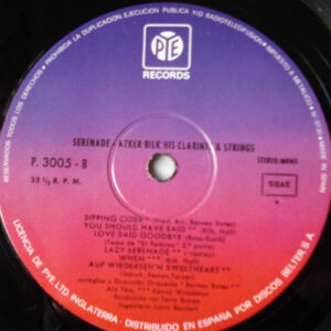 Acker Bilk His Clarinet And Strings, Serenade - LP: imagen 4