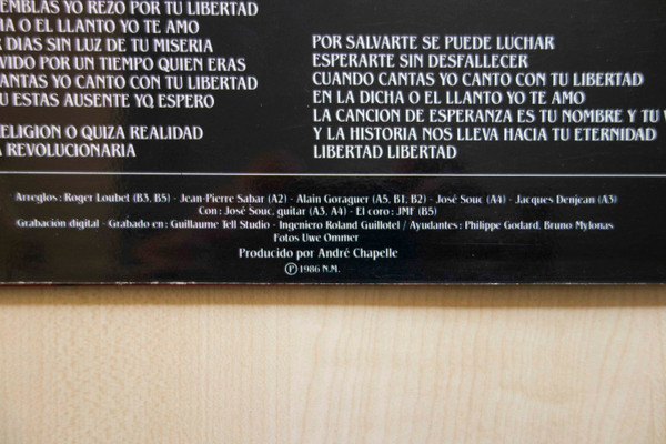 Nana Mouskouri, Libertad En Español - LP