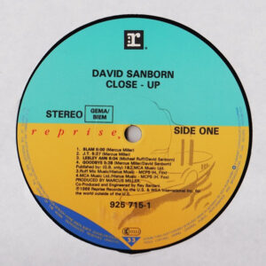 David Sanborn, Close-Up - LP: imagen 3