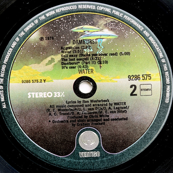 Water, Damburst - LP Album Stereo