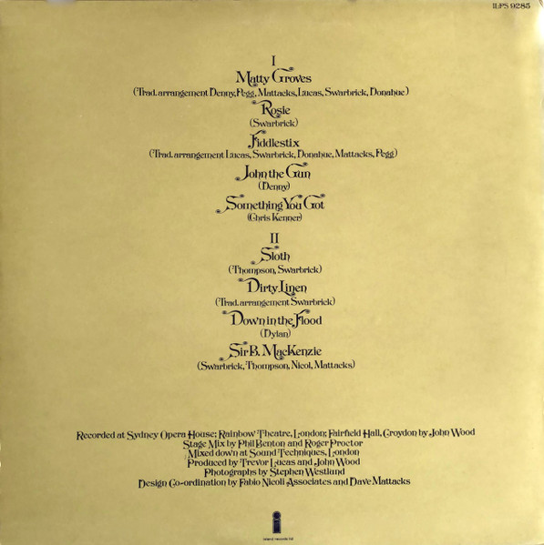 Fairport Convention, Fairport Live Convention - LP