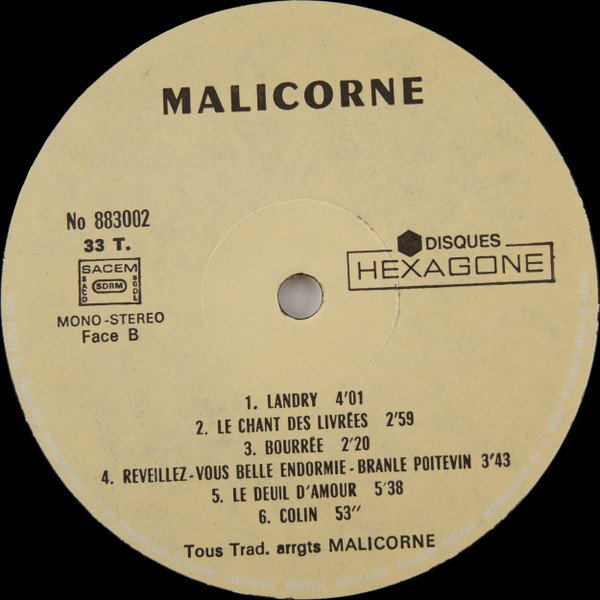 Malicorne, Malicorne - LP