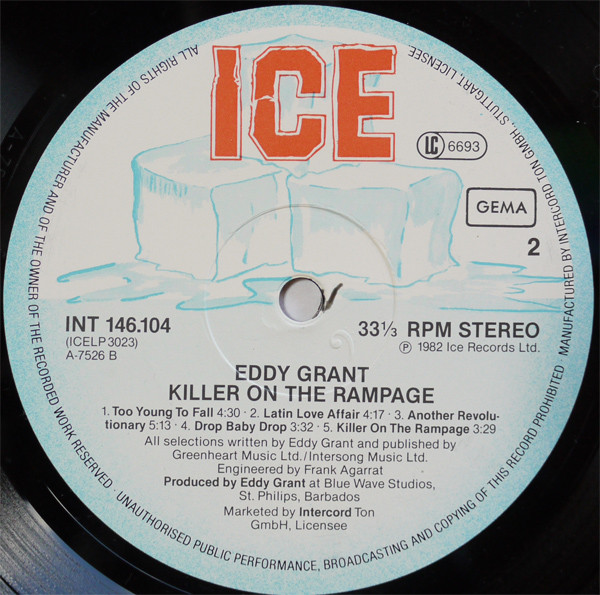 Eddy Grant, Killer On The Rampage - LP