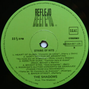 The Shadows, String Of Hits - LP: imagen 4