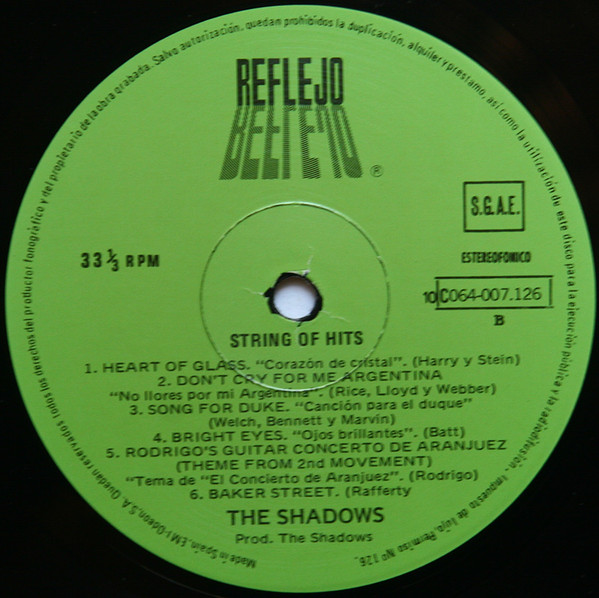 The Shadows, String Of Hits - LP