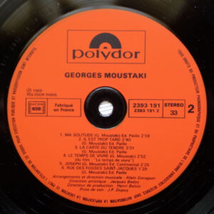 Georges Moustaki, Georges Moustaki - LP: imagen 4