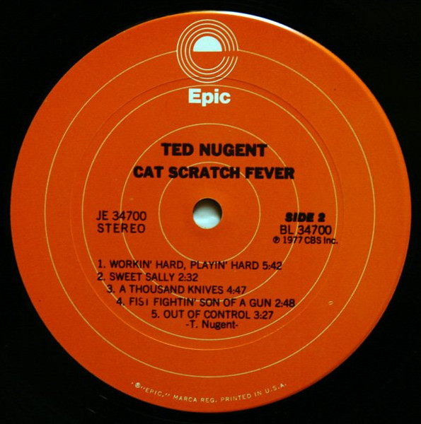Ted Nugent, Cat Scratch Fever - LP
