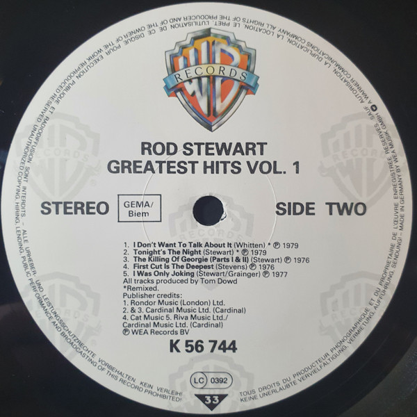 Rod Stewart, Greatest Hits - LP