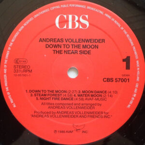 Andreas Vollenweider, Down To The Moon - LP: imagen 3