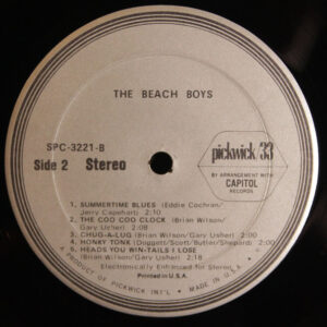 The Beach Boys, The Beach Boys - LP: imagen 4